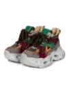 Pantofi Sport Dama din piele naturala HY6398 BROWN-GREEN | ADVANCER