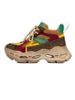Pantofi Sport Dama din piele naturala HY6398 KHAKI-GREEN | ADVANCER