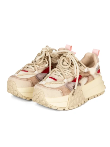 Pantofi Sport Dama cu Platforma 2587 CREAM | FRANCO GERARDO