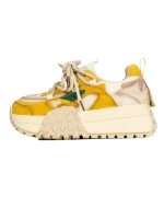 Pantofi Sport Dama cu Platforma 2587 CREAM-YELLOW | FRANCO GERARDO