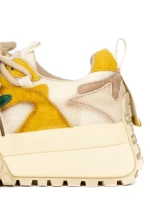 Pantofi Sport Dama cu Platforma 2587 CREAM-YELLOW | FRANCO GERARDO