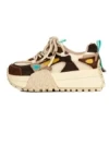 Pantofi Sport Dama cu Platforma 2587 CREAM-COFFEE | FRANCO GERARDO