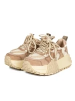Pantofi Sport Dama cu Platforma 2587-1 CREAM-KHAKI | FRANCO GERARDO