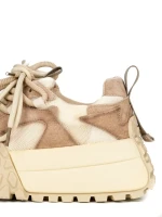 Pantofi Sport Dama cu Platforma 2587-1 CREAM-KHAKI | FRANCO GERARDO
