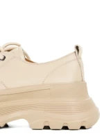 Pantofi Casual Dama din piele naturala 6805 CREAM | ADVANCER