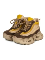 Pantofi Sport Dama din piele naturala HY6316 YELLOW | ADVANCER