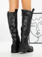 Cizme Dama cu talpa joasa 9050 BLACK | CM