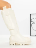 Cizme Dama cu talpa joasa 9050 BEIGE | CM
