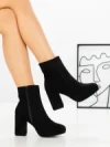 Botine cu Toc Gros 9131 BLACK | CM