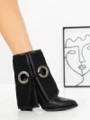 Botine cu Toc Gros 4005 BLACK | SEASOND