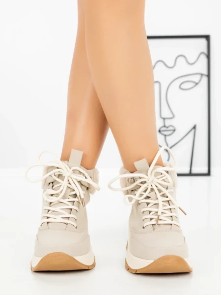 Ghete Dama cu Platforma 3015 BEIGE | SEASOND