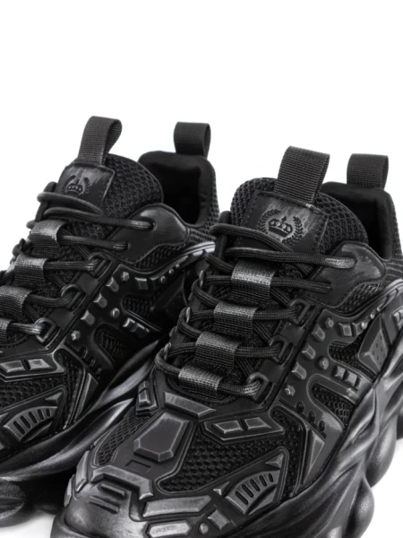 Pantofi Sport Barbati din piele naturala 24210 BLACK-GREY | ADVANCER