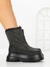 Ghete Dama cu Platforma C-274 BLACK | STEPHAN