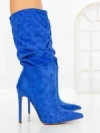 Botine cu Toc Subtire C-270 BLUE | STEPHAN