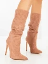 Botine cu Toc Subtire C-270 CHAMPAGNE | STEPHAN