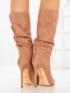 Botine cu Toc Subtire C-270 CHAMPAGNE | STEPHAN