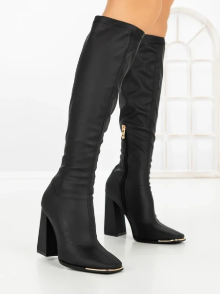 Cizme Dama cu Toc C-239 BLACK | STEPHAN