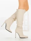 Cizme Dama cu Toc C-268 BEIGE | STEPHAN