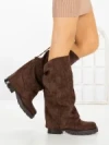 Cizme Dama cu talpa joasa 52279 BROWN | GALLEVANI