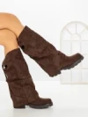 Cizme Dama cu talpa joasa 52279 BROWN | GALLEVANI