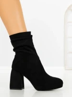 Botine cu Toc Gros 9111 BLACK | CM
