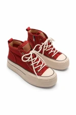 Pantofi Sport Dama din piele naturala 65389-1 RED | ADVANCER