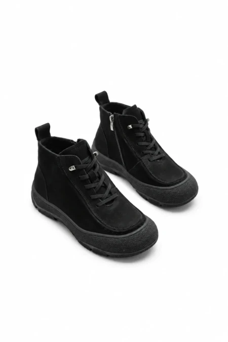 Ghete Dama din piele naturala 9517 BLACK | ADVANCER