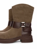 Ghete Dama din piele naturala 5150-2 KHAKI | ADVANCER