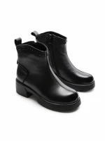 Ghete Dama din piele naturala M5221-2 BLACK | ADVANCER
