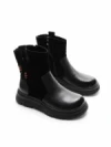 Ghete Dama din piele naturala 99312 BLACK | ADVANCER