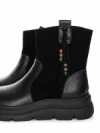 Ghete Dama din piele naturala 99312 BLACK | ADVANCER