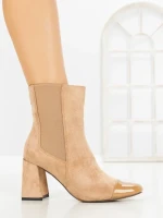 Botine cu Toc Gros YZ22-13 BROWN | H&D