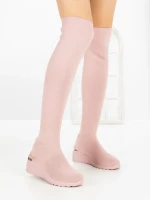 Cizme Dama cu Platforma YM-172 PINK | H&D