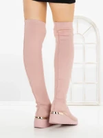 Cizme Dama cu Platforma YM-172 PINK | H&D