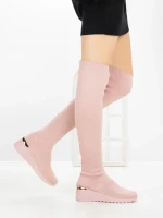 Cizme Dama cu Platforma YM-172 PINK | H&D