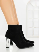 Botine cu Toc Gros YZ21-23 BLACK | H&D