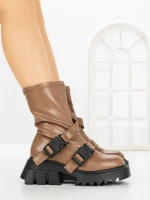 Ghete Dama cu Platforma YZ21-25 KHAKI | H&D