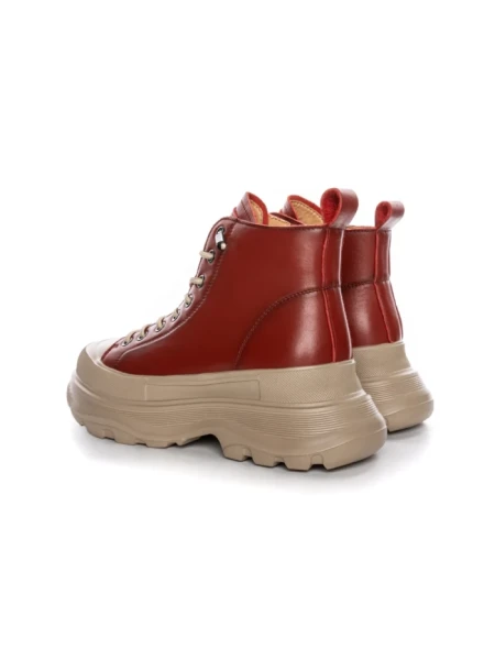 Ghete Dama din piele naturala 66081 RED | ADVANCER