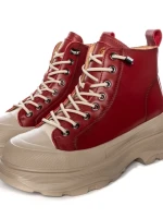 Ghete Dama din piele naturala 66081 RED | ADVANCER