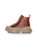 Ghete Dama din piele naturala 66081 RED | ADVANCER