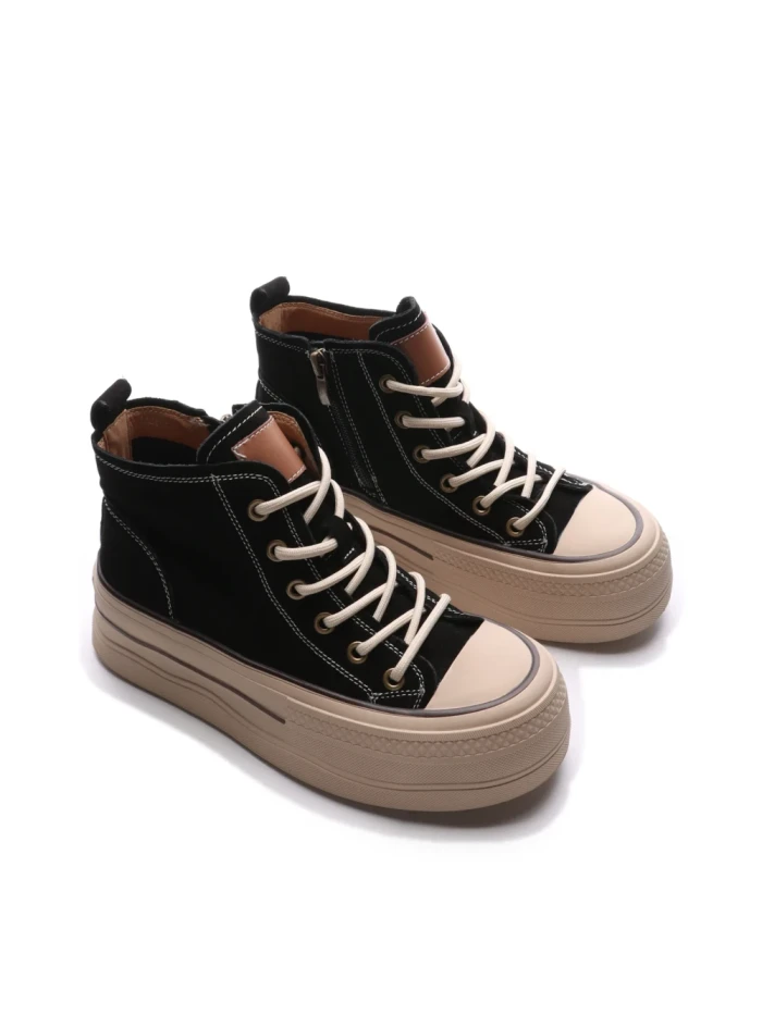 Pantofi Sport Dama din piele naturala 65389-1 BLACK | ADVANCER