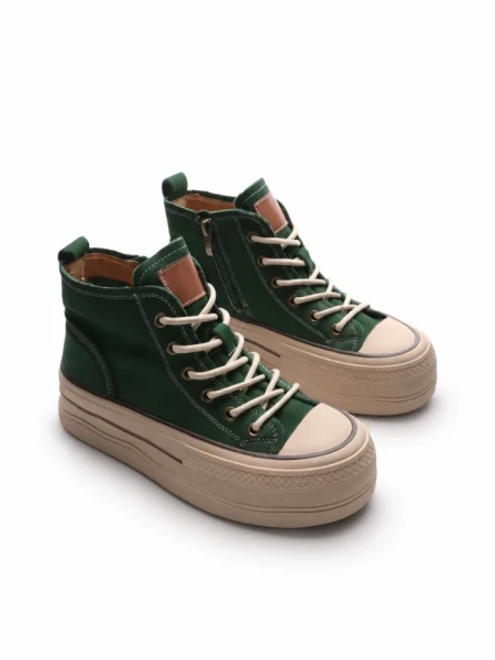 Pantofi Sport Dama din piele naturala 65389-1 GREEN | ADVANCER