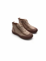 Ghete Dama din piele naturala 9517 CREAM | ADVANCER