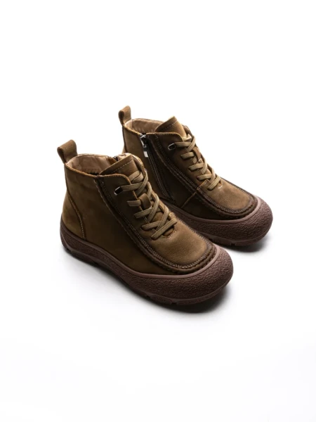 Ghete Dama din piele naturala 9517 KHAKI | ADVANCER