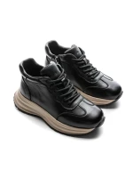 Ghete Dama din piele naturala 80721 BLACK | ADVANCER
