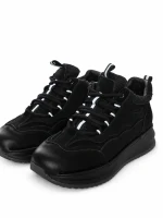 Ghete Dama din piele naturala A007 BLACK | ADVANCER