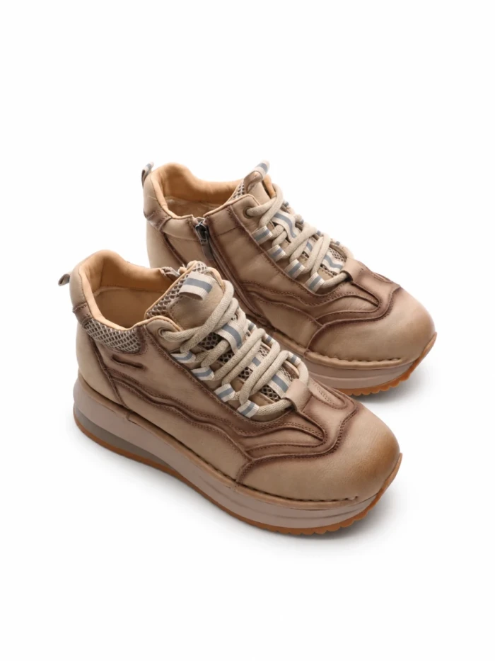 Ghete Dama din piele naturala A007 APRICOT | ADVANCER