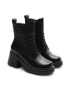 Ghete Dama din piele naturala M5307 BLACK | ADVANCER