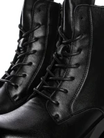 Ghete Dama din piele naturala M5307 BLACK | ADVANCER