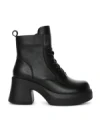 Ghete Dama din piele naturala M5307 BLACK | ADVANCER